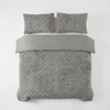 Patalynės komplektas Sleeptime Šerpa ir mikropluošto patalynė Faux Fur šviesiai pilka 200x220