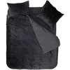 Patalynės komplektas Veliūro patalynė Dreamhouse Crushed Velvet juodos spalvos 200×220 cm, su 2 pagalvių užvalkalais