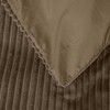 Patalynės komplektas Pliušinė patalynė Sleeptime Rib Teddy smėlinės-rusvos spalvos 200×220 cm, su 2 pagalvių užvalkalais