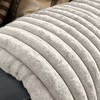 Primaviera Deluxe Dirbtinio kailio pledas Rib Rabbit Fur 150x200 cm – 500 GSM baltos spalvos