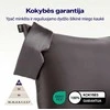 Šilkinė miego kaukė NOXNOX 100% Mulberry šilkas juoda spalva reguliuojama