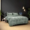 Sleeptime Crystal Velvet veliūrinis patalynės komplektas, 200×220 cm, žalios spalvos