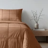 Sleeptime mikropluošto patalynės komplektas „Check Pintuck" – Moka spalvos (140x220)