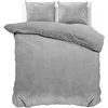 Sleeptime Velvet Uni pilkas pliušinės patalynės komplektas