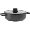 BergHOFF 28 cm troškintuvas - Stone+ serija su 2 rankenomis, dangčiu su šaukšto laikikliu, tinkamas orkaitei