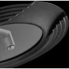 BergHOFF 3 dalių keptuvių rinkinys - nepridegantis Uqonic Downdraft keptuvių rinkinys su universaliu silikoniniu stiklo dangčiu