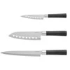BergHOFF 3 dalių peilių rinkinys - Codon serija su pjaustymo ir Santoku peiliais sklandžiam, nepridegančiam pjovimui