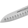 SAMURA MO-V Santokumesser, 138 mm, Hochleistungs-japanischer Nerūdijantis plienas, rasiermesserscharfe Kante, ergonomischer Griff