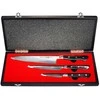 Samura PRO-S 3 peilių rinkinys: Paring peilis 88mm / Utility peilis 145mm / European Chef's peilis 200mm iš AUS 8 Japoniškas plienas 58 HRC DOVANŲ DĖŽELĖJE