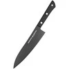 Samura SHADOW Grand Santoku virtuvinis peilis 197 mm – juodas nelimpantis danga, profesionalus pjovimas