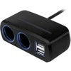 Neoline SL-221 automobilio cigarečių lizdo skirstytuvas x2+2USB