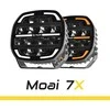 Tolimojo apšvietimo žibintas SKYLED Moai 7X Juodas FI171 (136W, balta ir oranžinė pozicija) R149/R148/R10 - juodas korpusas