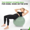 Tunturi Anti Burst gimnastikos kamuolys su pompa, 65 cm, mėtų spalvos