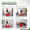 Tunturi Gymball Mankštos kamuolys su pompa 65cm, Raudona