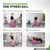Gimnastikos kamuolys Tunturi Gymball 65–75 cm, Violetinė, Anti Burst (Diametras: 65 cm)