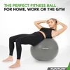 Gimnastikos kamuolys Tunturi Gymball 75cm, Sidabrinis, Anti Burst