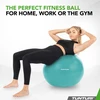 Gimnastikos kamuolys Tunturi Gymball 65–75 cm, Turquoise, Anti Burst (Diametras: 75 cm)