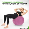 None Gimnastikos kamuolys Tunturi Gymball 65–75 cm, Violetinė, Anti Burst (Diametras: 75 cm)