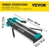 Vevor 800 mm plytelių pjaustyklė su dvigubomis bėgiais