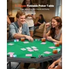 VEVOR 1220 mm sulankstomas pokerio stalas 8 žaidėjams