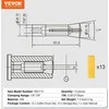 VEVOR 13 dalių R8 frezos rinkinys 3-22 mm