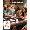 VEVOR Sulankstomas pokerio stalas 8 žaidėjams