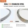 VEVOR Nerūdijančio plieno trosas 1/8" 1000 pėdų