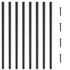 VEVOR Laiptų metalinės balustrados 51 vnt.