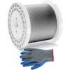 VEVOR 6,35 mm nerūdijančio plieno lynas 76,2 m (7x19)