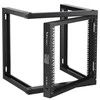 9 U atviro rėmo sieninis serverių stovas 19″ – 150 kg, 530 × 450 × 520 mm