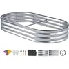 Vevor Cinkuota metalinė dėžė daržovėms 180x90x30cm