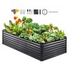 VEVOR Cinkuoto metalo sodinukų dėžė 240x120x60cm