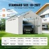VEVOR Automobilio pastogės uždangalo sienelė 3 x 6 m