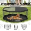 Vevor Šunų maniežas, 8 panelės su viršutine danga ir kilimėliu