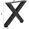 Vevor Metalinės stalo kojos su X rėmu 72 x 60 cm