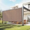 VEVOR Rudos spalvos 90% saulės uždanga kiemui
