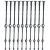 Vevor Metaliniai laiptų turėklai su krepšeliais 112 cm