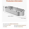 VEVOR Metalinė daržovių lysvė 1195x585x270mm sidabrinė