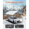 VEVOR 9,84 x 14,76 m metalinis automobilių stogelis valtims