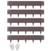 VEVOR Plieninis kraštovaizdžio apvadas 5 vnt 99 x 13 cm rudas