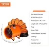 VEVOR 203mm nešiojamas ventiliatorius su 10m žarna