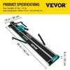 VEVOR 1200 mm plytelių pjaustyklė rankinė