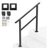 Profesionalus juodas turėklas 2-3 laipteliams, 1030 x 84 x 920 mm