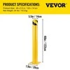 VEVOR Saugos stulpas 120 cm x 14 cm geltonas