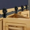 VEVOR dvejų poslinkių tvarkingų durų bėgių sistema 152 cm