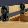 VEVOR Sulankstomo stumdomo durų bėgelio rinkinys 132 cm