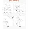 VEVOR balkono pakabinamas stalas 60 x 61 cm