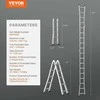 VEVOR Ištraukiamos kopėčios 16.7 FT su rėmu