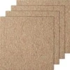 Vevor Tamsios rudos kilimų plytelės 50x50 cm su paminkštinimu