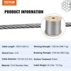 VEVOR nerūdijančio plieno trosas 3.2mm 300m 11.14KN